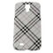 Samsung i9500/i9505 Galaxy S4 IV Burberry Style Fashion White Back Case Cover maks 