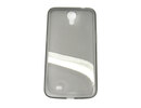 Samsung i9205 Galaxy Mega 6.3 Silicone Soft Gel Back Case Cover Clear Black maks 