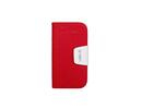Samsung Galaxy S4 i9505 Toti Wallet Flip Cover Case Red White maks 