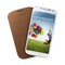 Samsung i9505/i9500 S4 Original Leather Pouch Case Cover Brown EF-LI950BAEGWW maks 