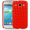 Samsung i8260 Galaxy Core Diamond Weave Design Leather Back Case Cover Red maks
