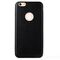 Apple iPhone 6/6S Plus 5.5 Black Leather Ultra Thin Slim Back Protector Case Cover maks