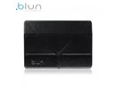 Blun MHS Eko ādas sāniski atverams maks ar stendu Apple iPad mini (mini 2 / 3) Melns