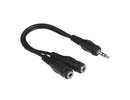 Audio Splitter Hama 2x 3.5mm Jack Plug Stereo 48925 austiņu sadalītājs