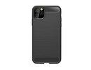 iPhone 11 Pro Carbon Style Silikona Maciņš (Melns)