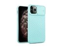 iPhone 12 Mini Silikona Macins ar kameras aizsargu (Gaiši zi