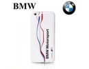BMW BMHCP6TWSW Super Plāns Twisted Tricolor plastmasas Telefona apvalks iPhone 6 6S 4.7inch Balts (EU Blister)