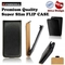 Forcell Slim Flip Case Sony D2305 Xperia M2 telefona maks vertikāli atverams Melns