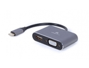 Gembird I/O ADAPTER USB-C TO HDMI/VGA/A-USB3C-HDMIVGA-01