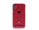 Vixfox Card Slot Back Shell for Iphone X/XS ruby red