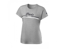 W women apparel W PARIS TECH TEE Heather Grey / Maritime / White