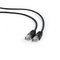 Gembird PATCH CABLE CAT5E UTP 0.25M/BLACK PP12-0.25M/BK