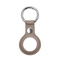 Smart tag aksesuārs iLike Universal AirTag PU Leather Key Ring Keychain Case Dark Brown