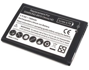 Samsung i8910,Omnia HD,1500mAh akumulators baterija battery