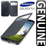 Samsung Galaxy i9500/i9505 S4 IV Original Premium S-view cover flip case EF-CI950BBEGWW maks black