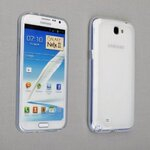 Samsung N7100 Galaxy note 2 II TPU Hard Case Cover Crystal Clear Bumper maks
