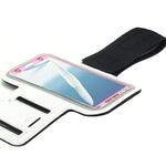 Samsung N7100 Galaxy Note 2 II/Galaxy Note Sports Armband Running Gym Arm Cover Case Holder Bag maks sports fitness velo moto white
