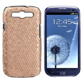 Samsung i9300 Galaxy S3 III gold back case cover bumper maks
