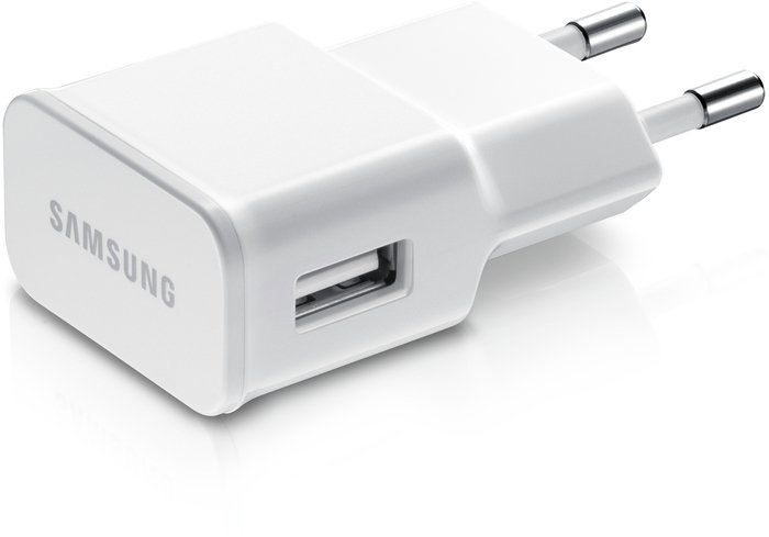 Samsung Galaxy i9300 S3 III/N7100 Note 2 II/i9500/i9505 S4 U90EWE (ETA-U90EWEGSTD) charger adapter white lādētājs