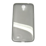Samsung i9205 Galaxy Mega 6.3 Silicone Soft Gel Back Case Cover Clear Black maks 