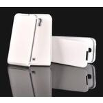 Samsung Galaxy S2/S2 Plus i9100/i9105 Luxury Iron Slim Flip Case Cover White maks 