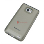 Samsung i9105/i9100 Galaxy S2 Silicone Soft Gel Case Cover Clear Black maks