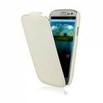 Samsung i9300 Galaxy S3 III Leather Flip Case Cover White maks 