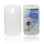 Samsung Galaxy Trend/Duos/Plus S7560/S7562/S7580 Silicone Soft Back Case Bumper Clear White maks