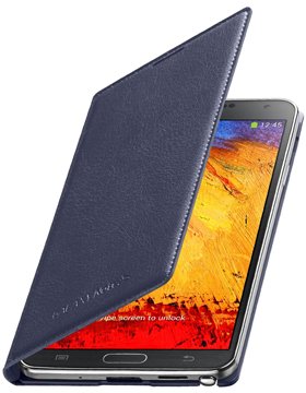 Samsung N9005 Galaxy Note 3 Original Wallet Flip Case Cover EF-WN900BVEGWW Violet Purple maks