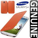 Samsung i9505/i9500 Galaxy S4 Original Flip Case Cover Orange EF-FI950BOEGWW maks