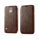 Samsung Galaxy S5 i9600 G900 Kalaideng Leather Wallet Flip Case Stand Cover Brown maks