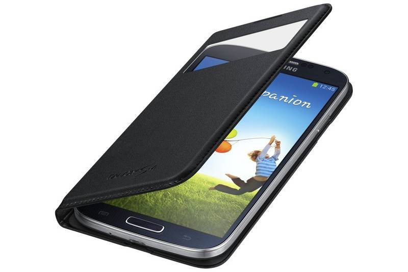 Samsung Galaxy S4 i9505/i9500 Original S View Flip Cover Case Black EF-MI950BBEGWW maks