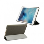iPad Mini 4 Smart Fold Ādas Macciņš (Tumši Pelēks)
