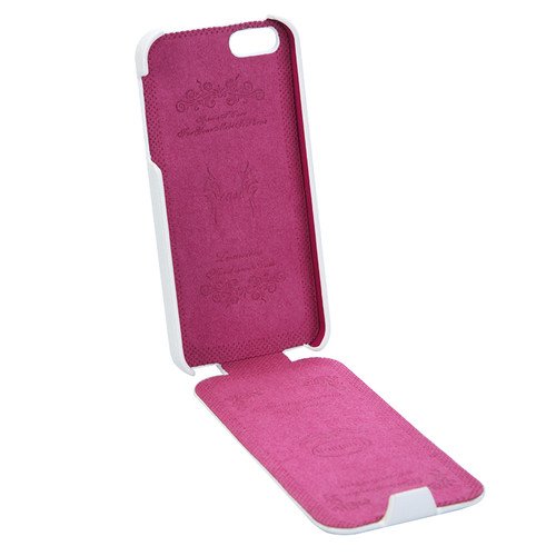 Apple iPhone 4/4S Luxury Genuine Leather Flip Case Cover White maks 