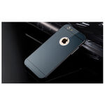 Apple iPhone 6/6S Plus 5.5 Black Acrylic Glass Back Cover Aluminum Metal Arc Bumper Case Cover maks korpuss  