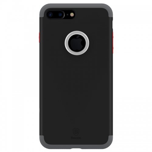 iPhone 7 Plus Baseus Magnetic Ring Maciņ&scaron; (Melns)