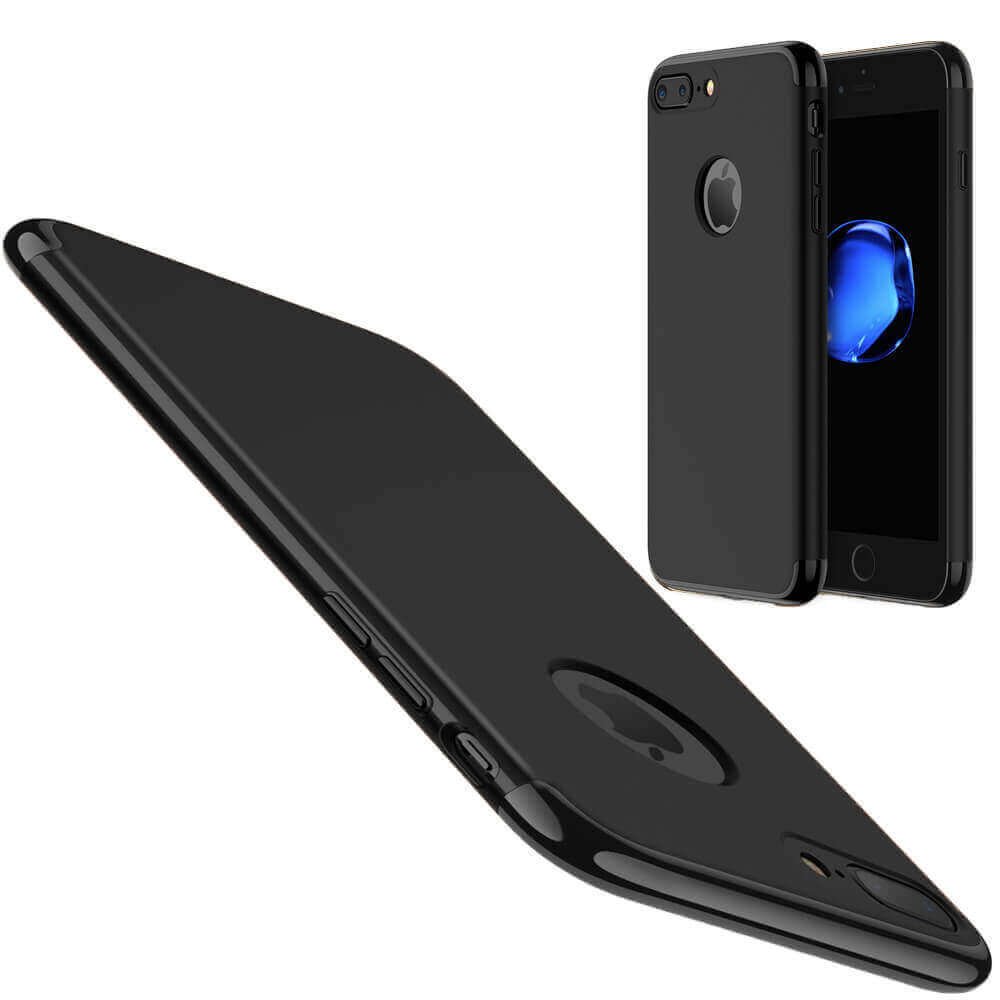 Apple iPhone 7/7S Metal Jet Black Luxury Ultra Thin 0.9mm Shockproof Armor Back Case Cover maks vāciņš ultra plāns