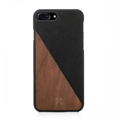 Apple Woodcessories EcoSplit Wooden+Leather iPhone 7+ / 8+  Walnut/black eco249