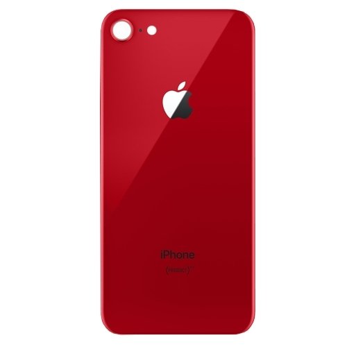 iPhone 8 Aizmugur&Auml;&ldquo;jais stikla panelis (Sarkans)