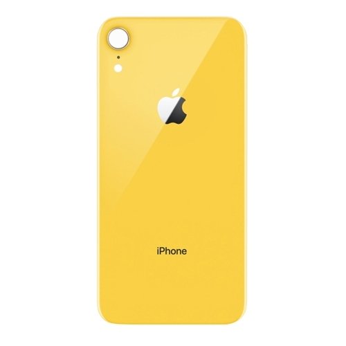 iPhone Xr Aizmugur&Auml;&ldquo;jais stikla panelis (Dzeltens)