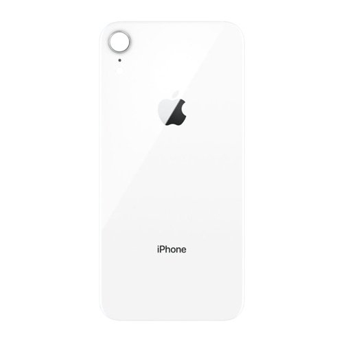 iPhone Xr Aizmugurējais stikla panelis (Balts)