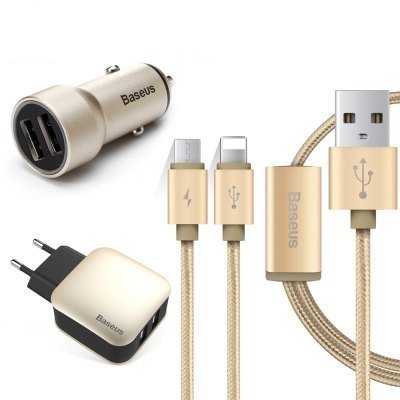 Baseus Travel Charger Kit (Zelts)