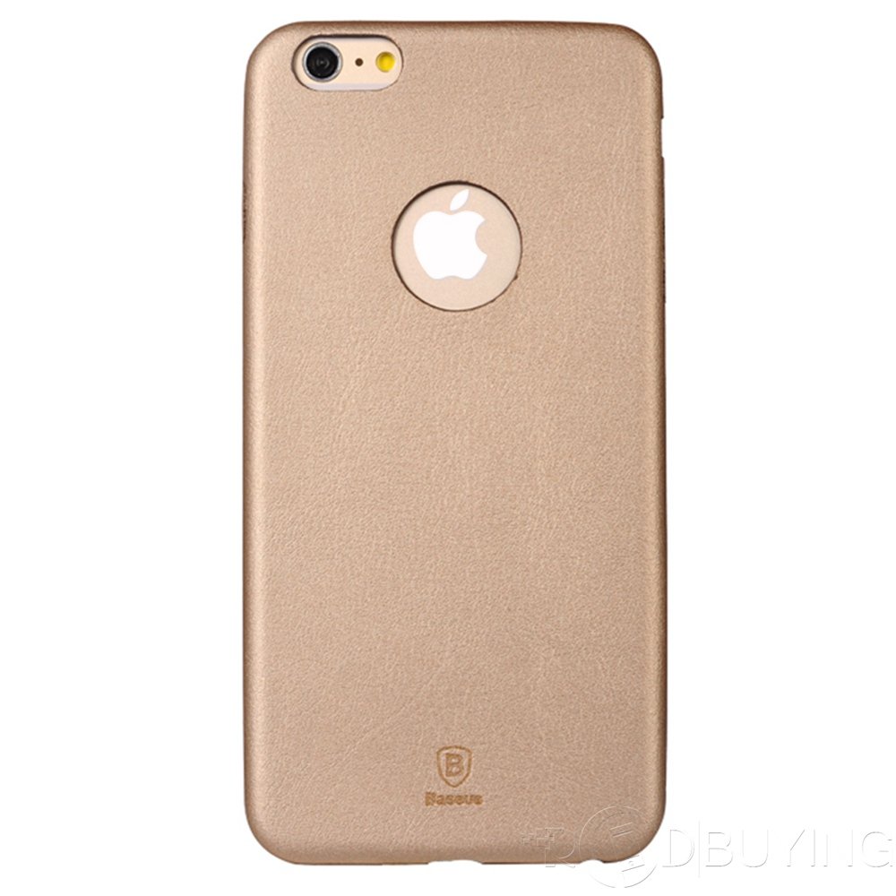 Apple iPhone 6 Plus 5.5 Gold Leather Ultra Thin Slim Back Protector Case Cover maks