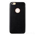 Apple iPhone 6 4.7 Black Leather 1mm Ultra Thin Slim Back Protector Case Cover maks