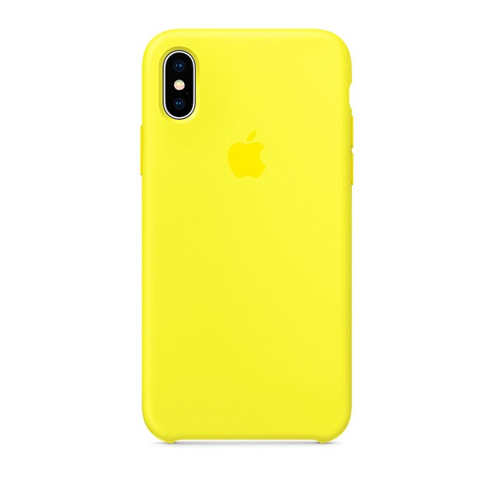 Apple iPhone X MMWF2ZM/A Silicone Back Case Cover Yellow