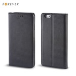 LG H340N Forever Magnēstikas Fiksācijas Sāniski atverams maks bez klipša Leon Melns Case Cover Wallet Black