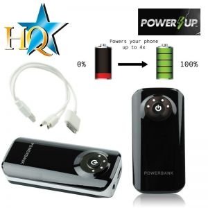 HQ SD-A 15 Power Bank 5600mAh ārējs lādētājs universal with Torch &amp; 1 USB Port Black