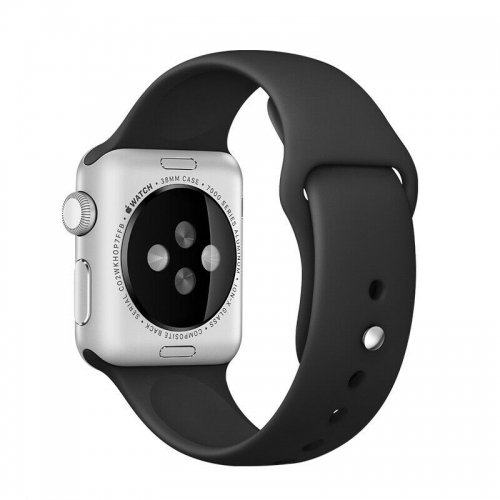 Apple Watch 42/ 44mm Sport Band Siksni&Aring;&dagger;a (Melna)