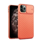 iPhone 12 Mini Silikona Macins ar kameras aizsargu (Oranžs)