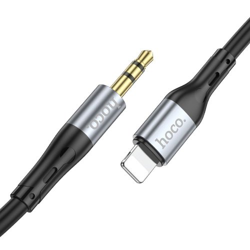 Adapters and other accessories HOCO cable AUX Jack 3,5 mm to Lightning UPA22 1 m black